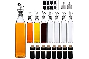 8 Pack 17oz Vinegar Bottle Set for Kitchen Cooking