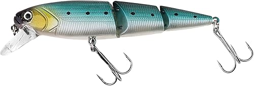 Miniatura 9 de OriGlam 4 señuelos de pesca articulados, cebos de natación realistas multiarticulados, cebos duros, cebo de agua superior, cebo de hundimiento