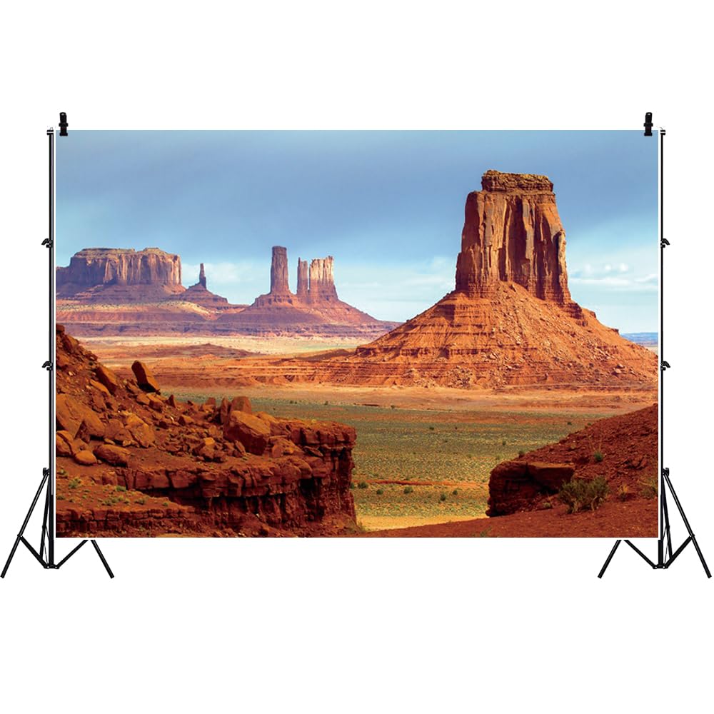 6x3m Gobi Desierto Telón de Fondo Roca Amarilla Piedra Montaña Cumpleaños Aventura Fotografía Fondo Naturaleza Paisaje Salvaje Oeste Viaje Foto Banner Retrato Foto Prop