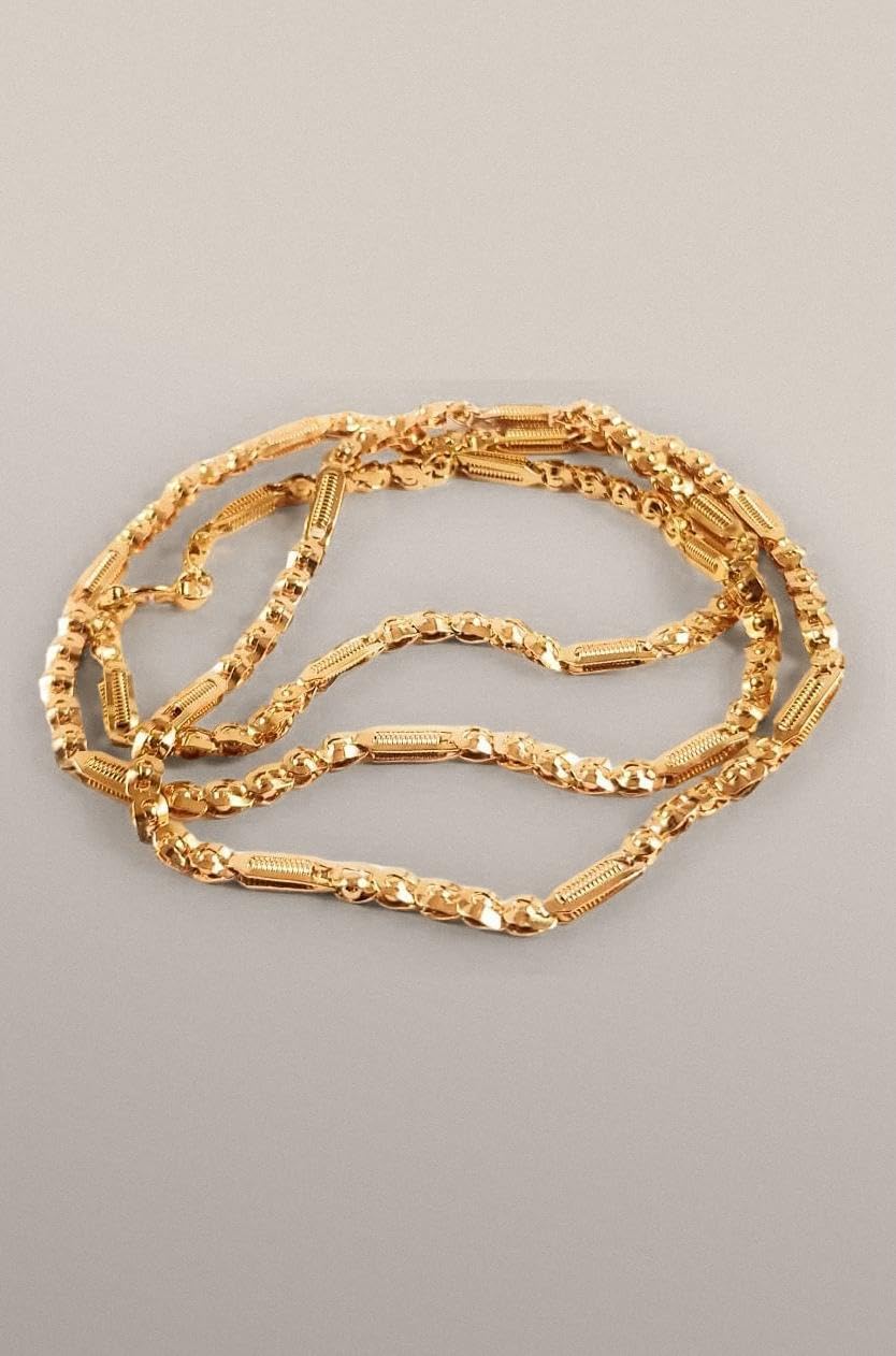 CUTE GOLD One Gram Gold Plated Fashion Jewellery Traditional Covering Thali Chain for Women & Girls