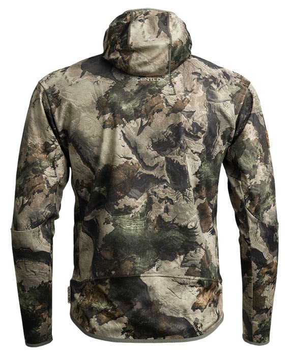 ScentLok BE:1 Phantom Hooded Pullover, Lightweight Camo Half-Zip Hunting Jacket2