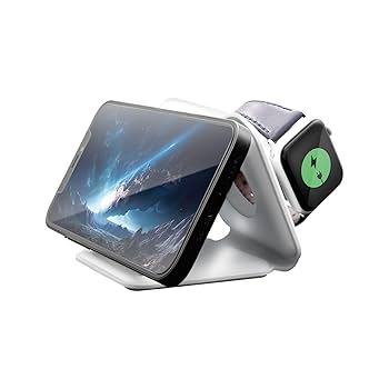 Hitenkei ワイヤレスチャージャー iphone apple watch AirPods 充電 3in1 Qiワイヤレス スタンド