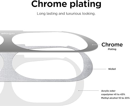 Miniatura 5 de elago Protector contra el polvo compatible con AirPods Pro (1 y 2), película antipolvo, protege del polvo de hierro y metal (1 juego, gris oscuro)