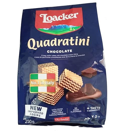 Loacker Quadratini Chocolate, 250g