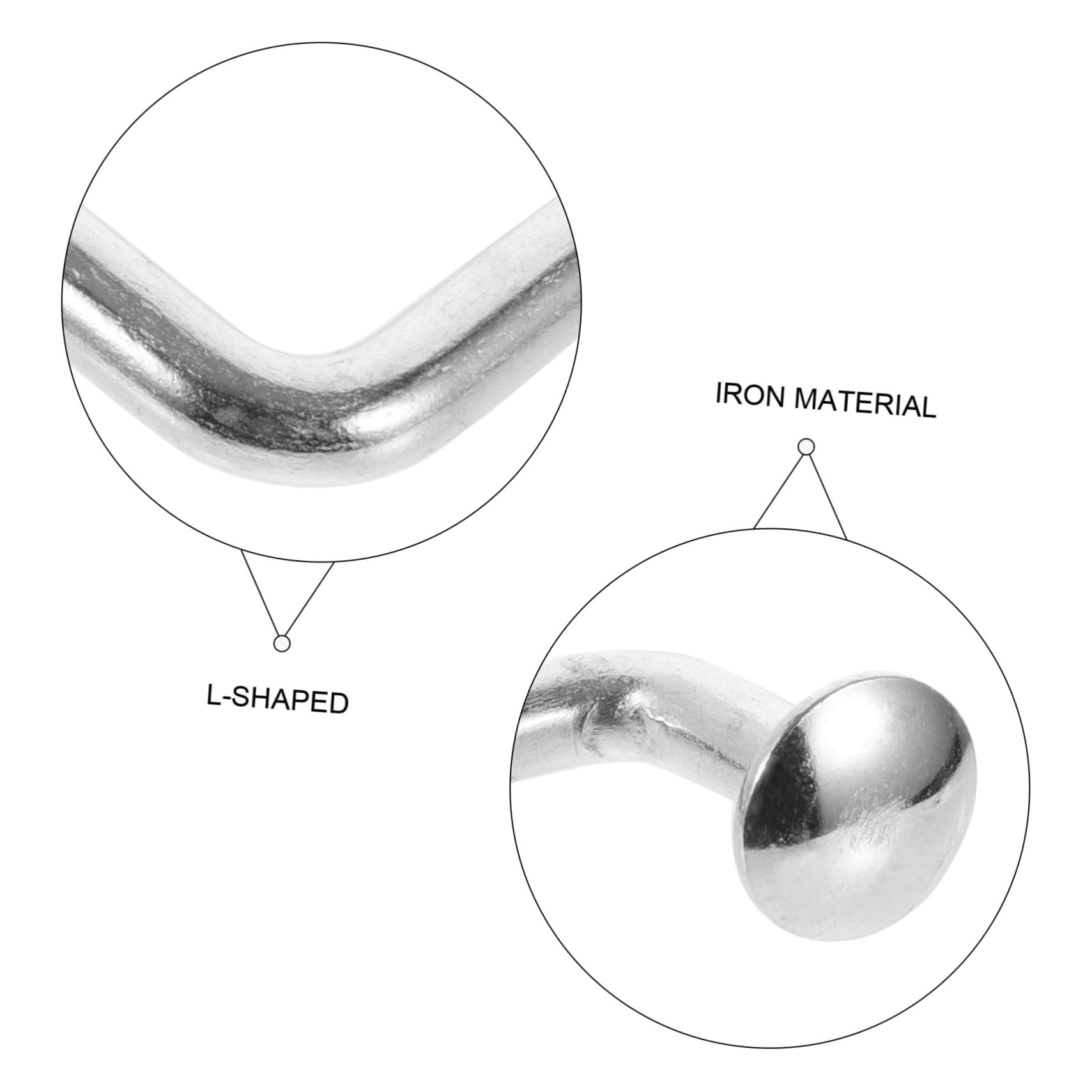 NUOBESTY 100 Stück Lagerregalbolzen aus Eisen Silber Palettenregal Sicherheitsclip für Maximale und Stabilität für Selbstgemacht Nutzer und Profis