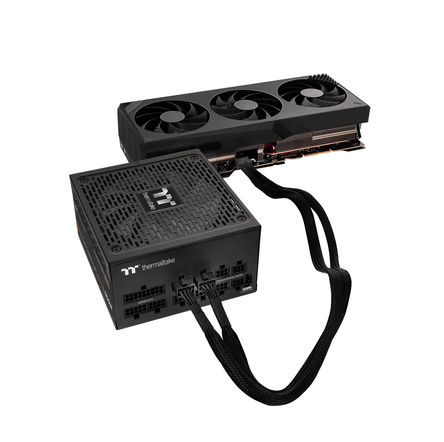 Thermaltake | Kable rozgałęźne z obudową PCIe Gen 5, AC-063-CN1NAN-A1, czarny
