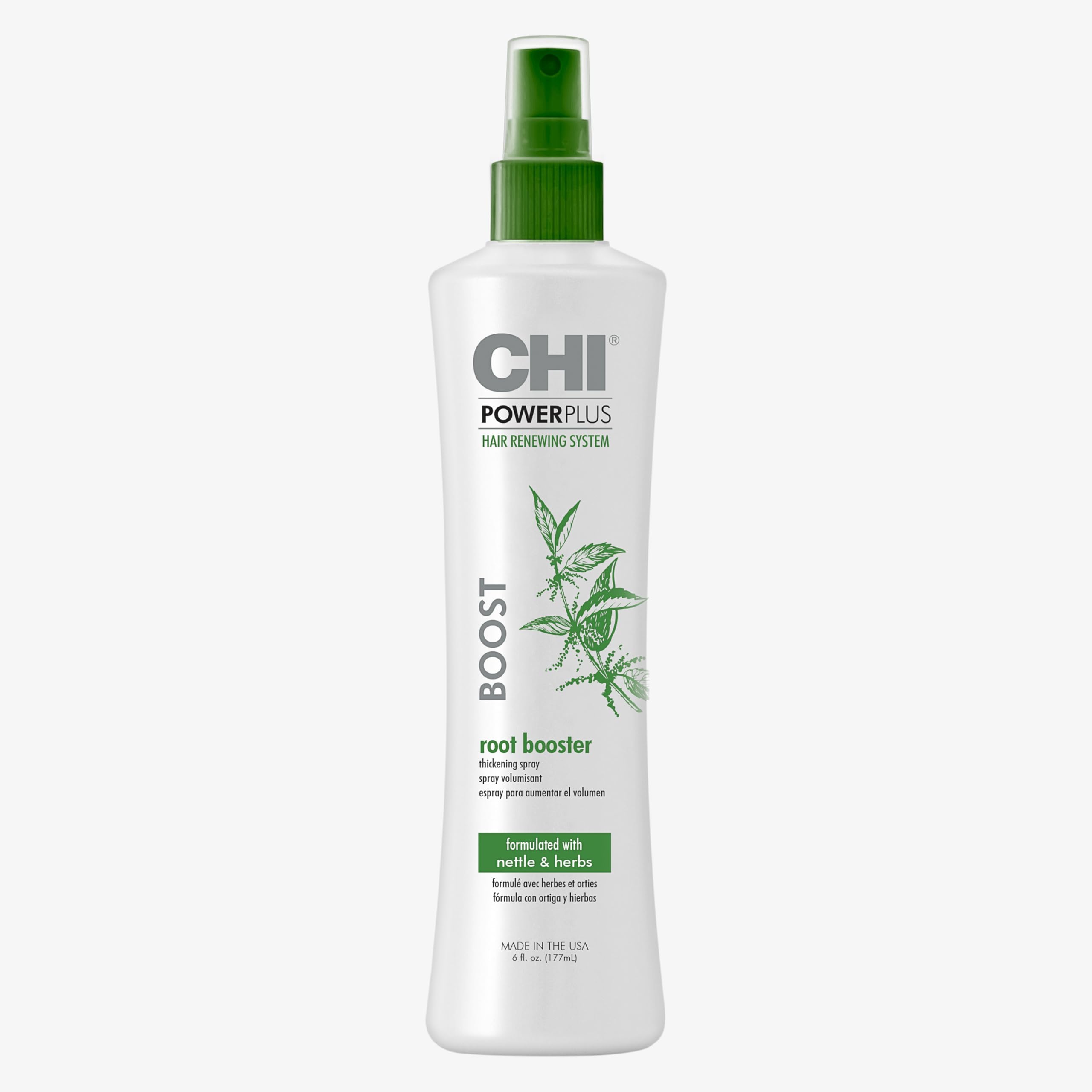 PowerPlus Root Booster Thickening Spray, Volumizing Hair Mist For Thicker-Looking Styles, Increases Volume With A Touchable Feel, 6 Oz