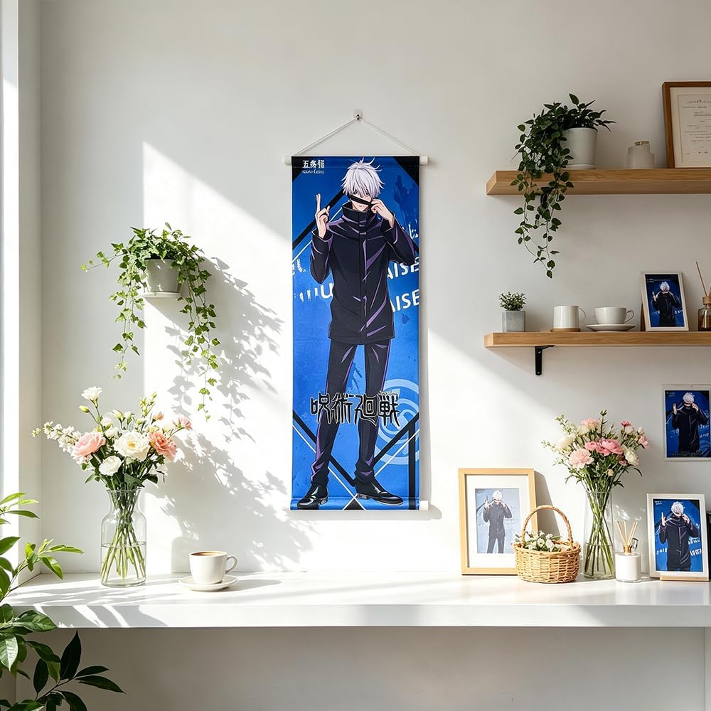 OP Anime Wall Scroll Poster – Decorative Art Print with Hanging Accessories 27.5" L x 9.8" W (Go6) image 5