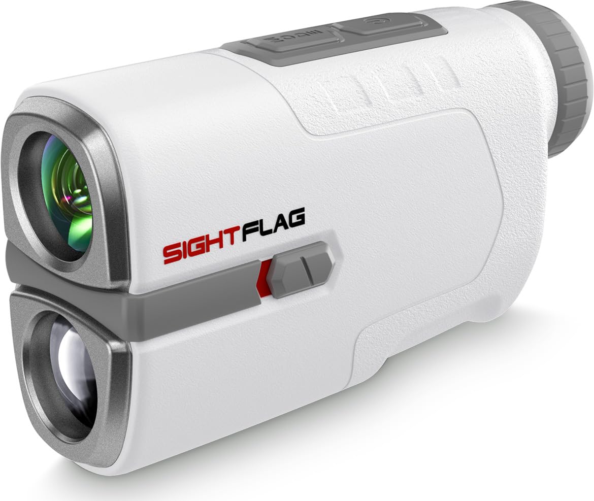 Golf Rangefinder with Slope, 1300 Yards Laser Range Finder for Hunting, 7.5X Magnification (SIGHTFLAG)