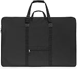 Nicpro Art Portfolio Bag 24 x 36 Inches Waterproof Nylon Artist Carrying Bag Soft Sided with Shoulder Strap, Storage Case for Artwork Sketch Drawing Canvas Photography Poster Solar Panel