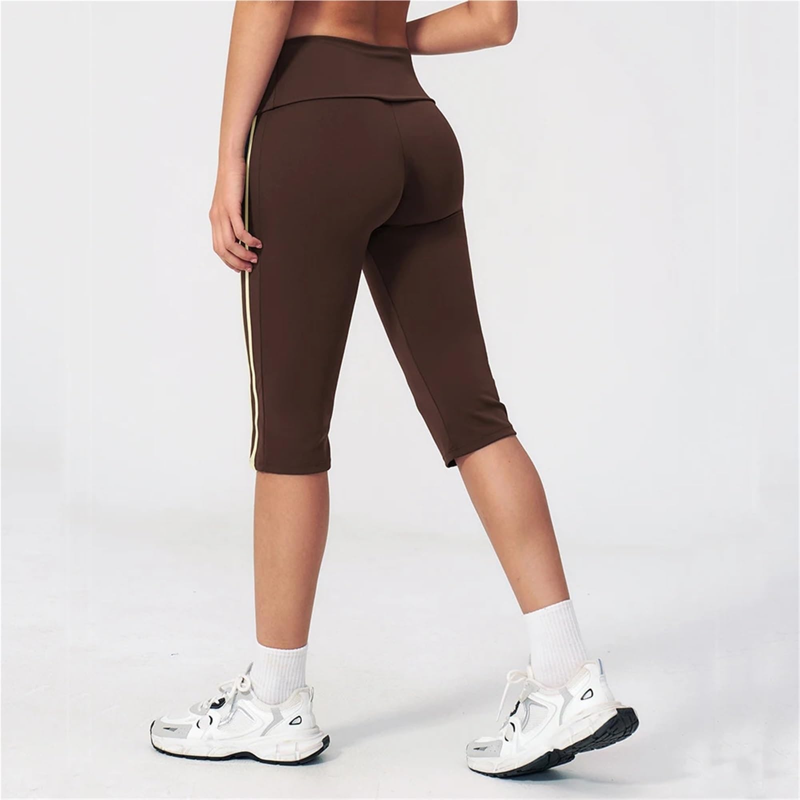 Mallas Piratas Mujer Pantalones De Yoga De Cintura Alta Leggings Capri