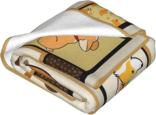 Miniatura 4 de Manta de Corgis con bonita decoración de café Corgis, manta de perro, regalos para niñas y niños amantes de los perros, manta de franela de forro