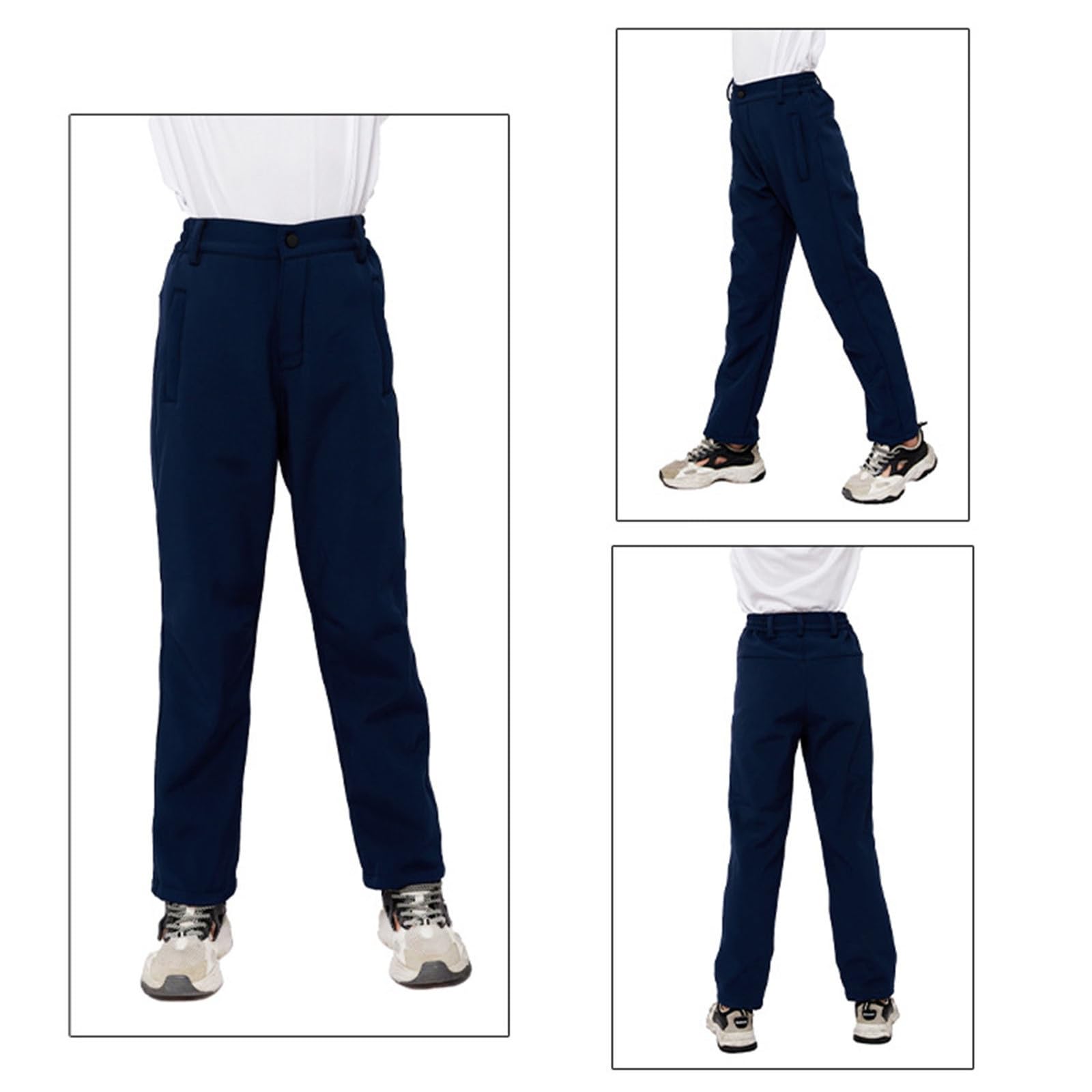 Pantalon imperméable coupe-vent pour filles et garçons - Pantalon de randonnée et de ski