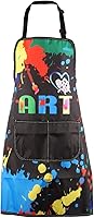 MBMSO Waterproof Artist Painting Apron with Pockets - Adjustable Smock for Painters, Art Teachers, Students & Crafters