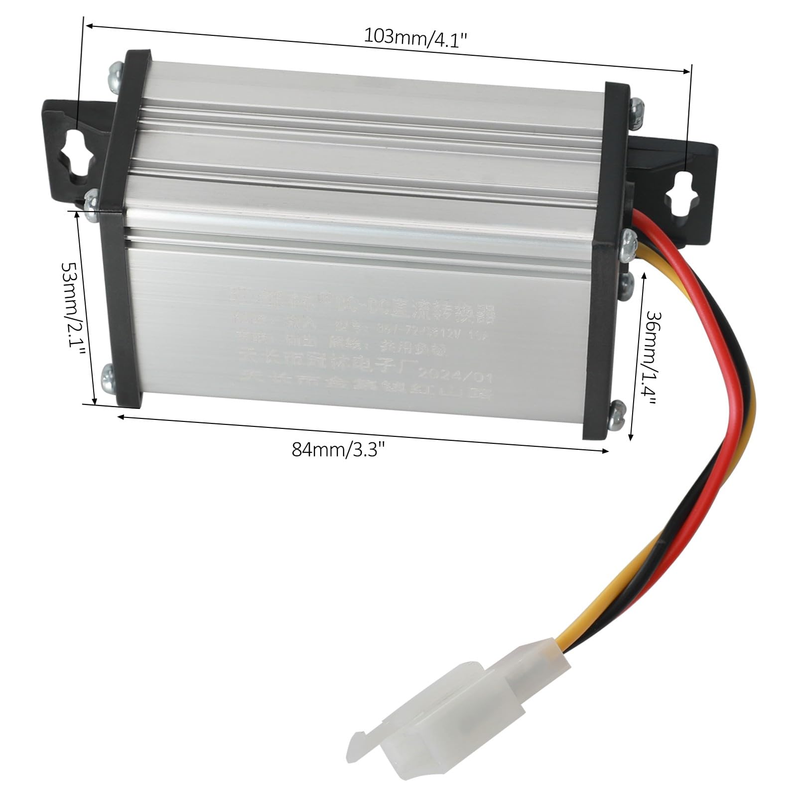 Dc 36v 48v 72v To 12v 10a 120w Converter Adapter Transformer For E-bike