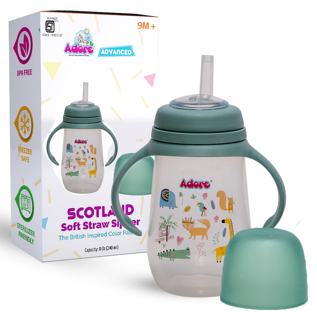 Adore Scotland Straw Sipper (Green)