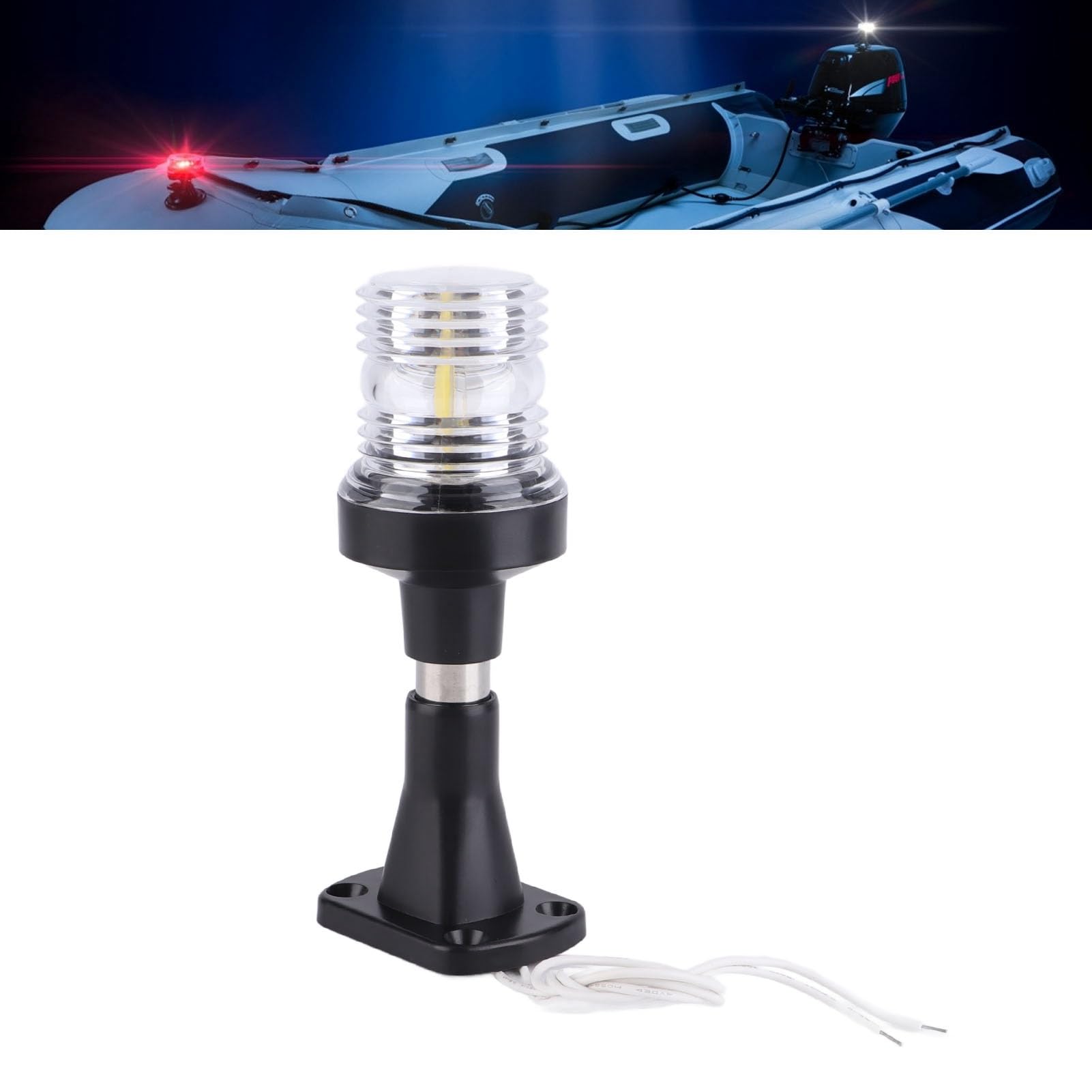 Luce di navigazione per barche a LED da 6 pollici Lampada completa