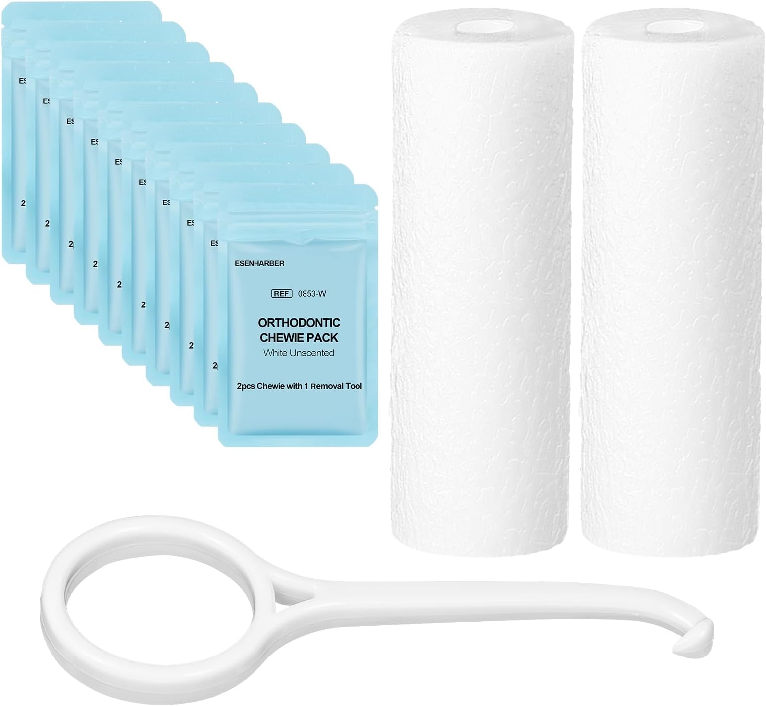 Chewies For Aligners - 20 Pcs Aligner Tray Seaters For Retainers And Orthodontic Treatment, Resealable Pouch Each Set Includes 2 Chewies With Aligner Remover Tool