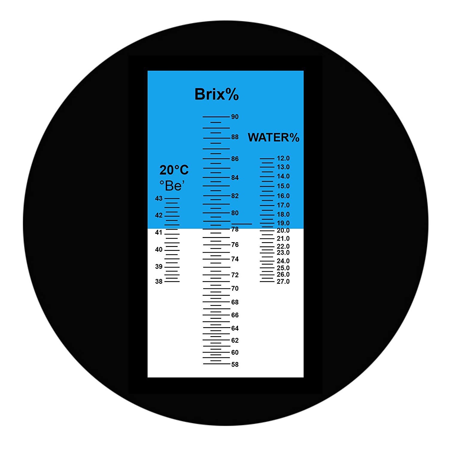 Rifrattometro Brix refrattometro Manuale per miele 3-in-1 con Funzione ATC e Istruzioni