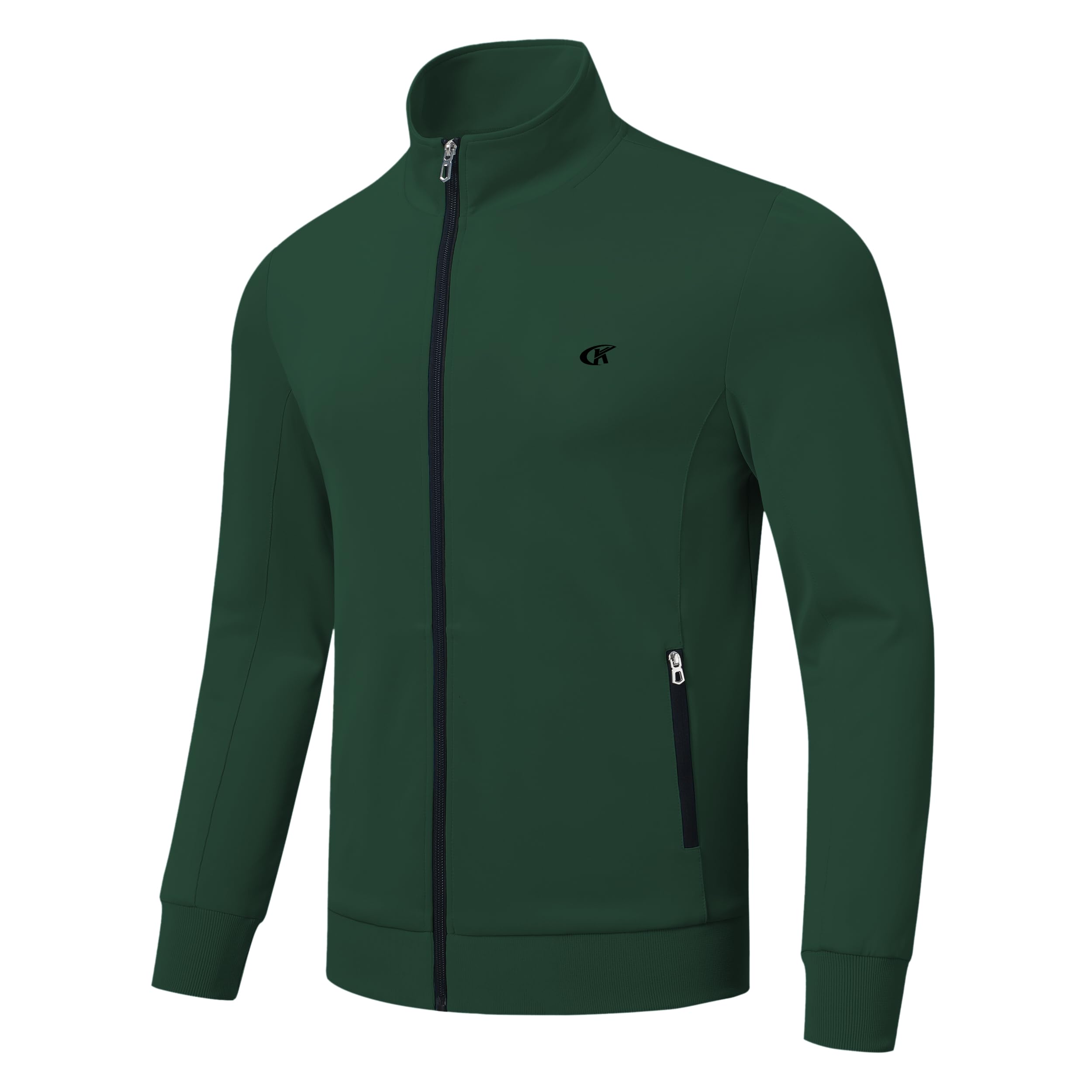 Huayuzh Chándal para hombre de 2 piezas, juego de chándal deportivo con cremallera para correr, fitness, gimnasio, casa