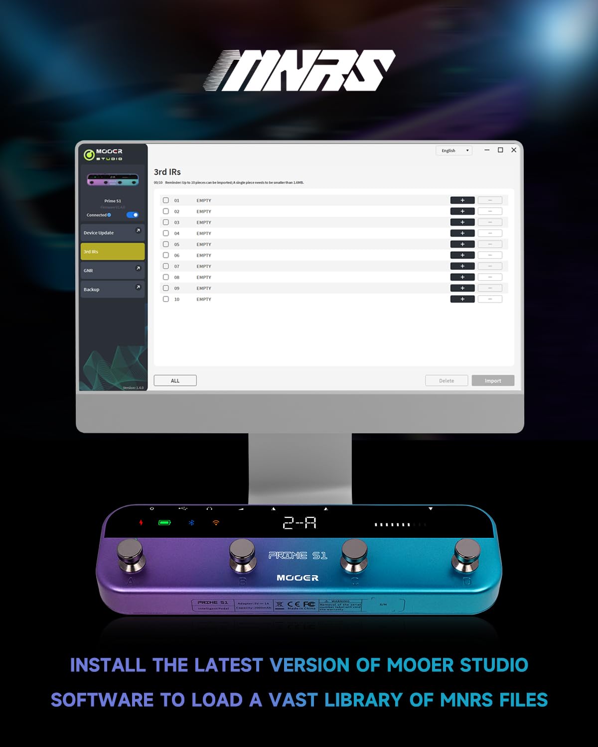 Amazon.com: MOOER Prime S1 Intelligent Multi-Effects Processor