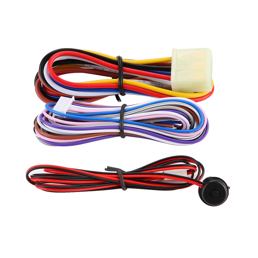 Qiilu Auto Alarm Sicherheitssystem, Universal Auto Alarm System Motor Zündung, Keyless Entry Push Button Remote Starter