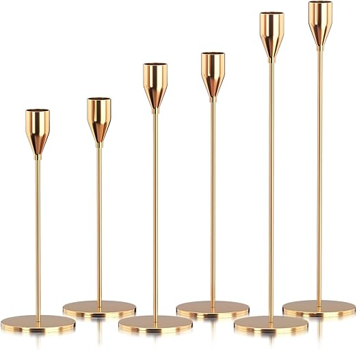 Tapered Candlestick Holders Bulk, Tall Candle Holder Set of