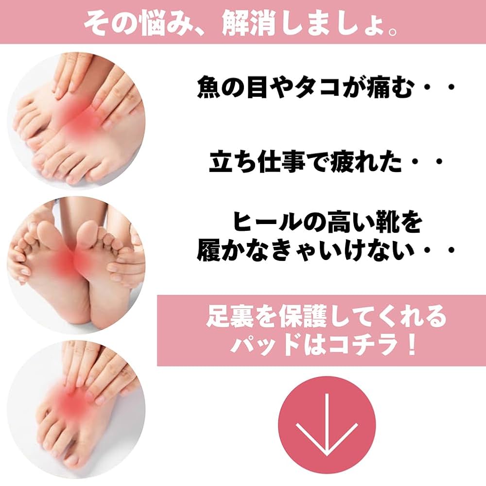 Amazon.co.jp: 【coco iine】足裏保護パッド 足裏サポート 足裏