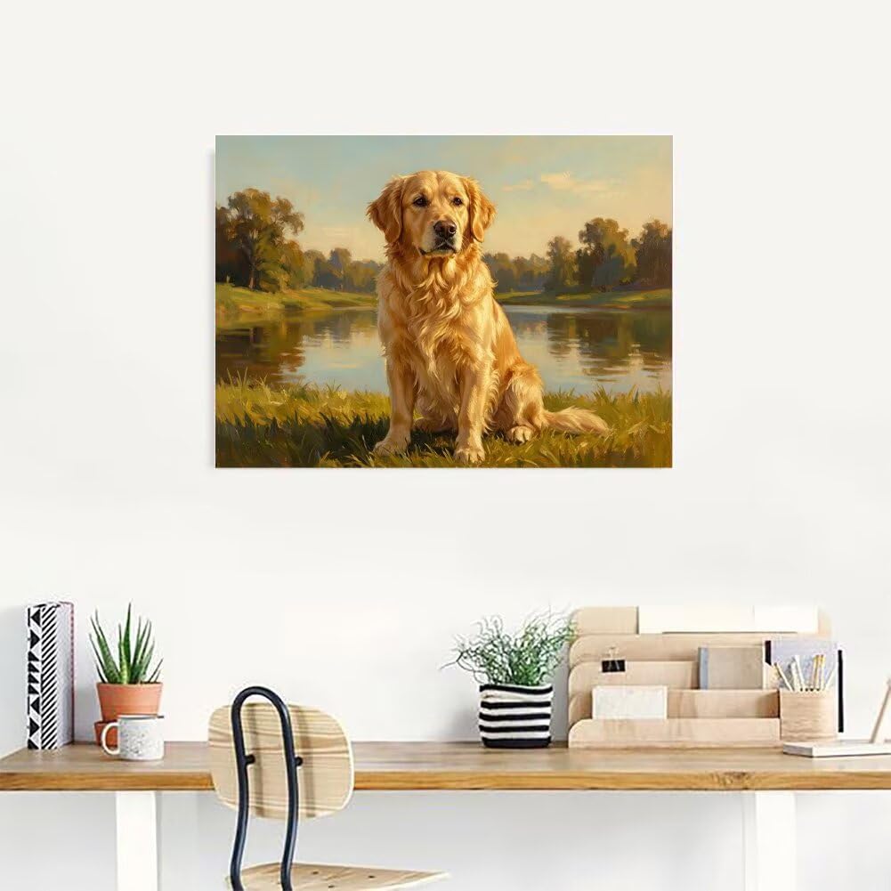 5D Diamond Painting Kit Completo Cane Quadri con Perline 80x50cm 8-B7758