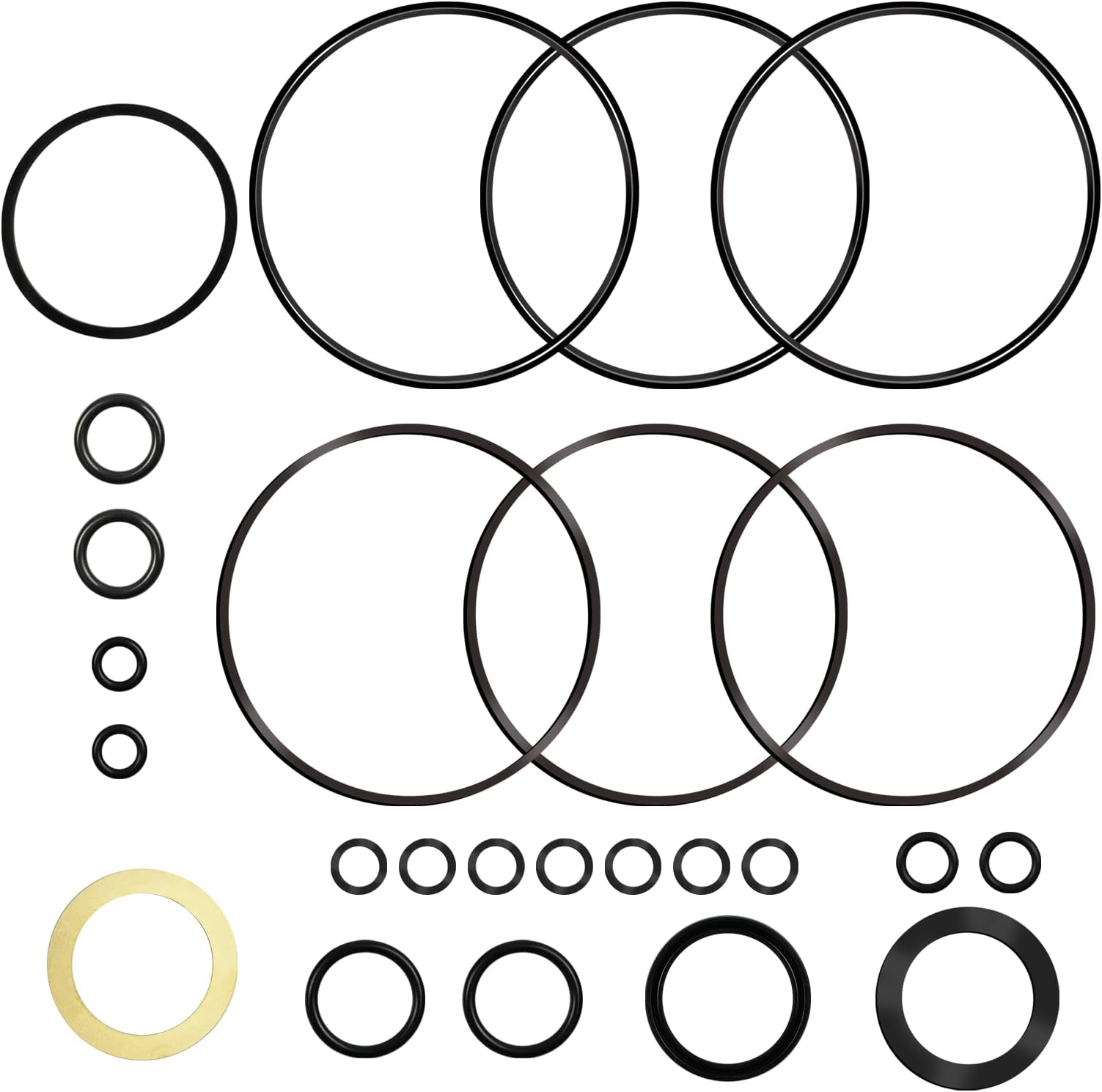 Vanshly,60540-000 Hydraulic Motor Seal Kit for Char-Lynn 60540 / Eaton A & H Series 008 009 Design