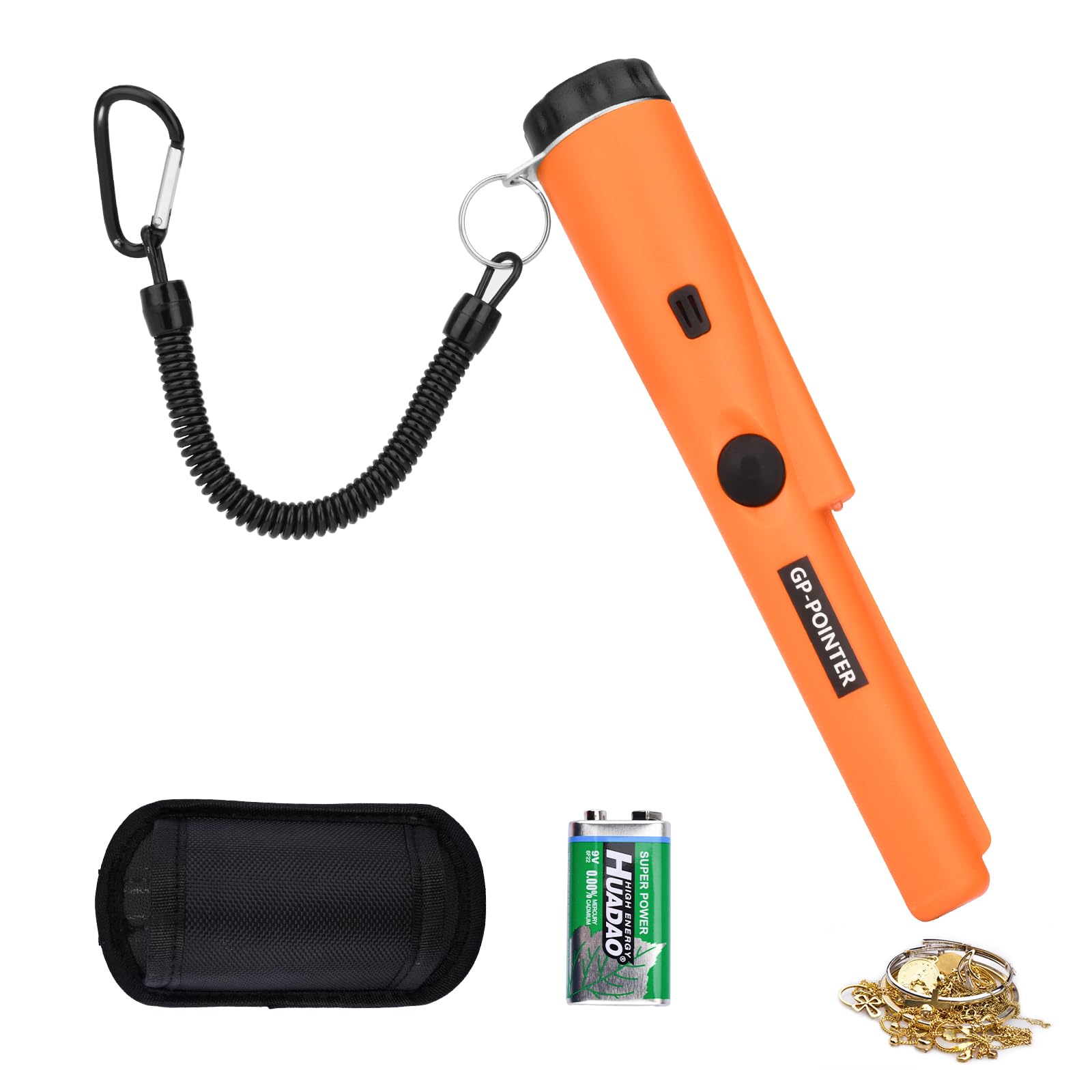 DaakroMetal Detector Probe, Metal Detecting Tool Accessory for Adults and Children, 360° Treasure Search Precision Detector, Waterproof Metal Detector for Treasure Hunting