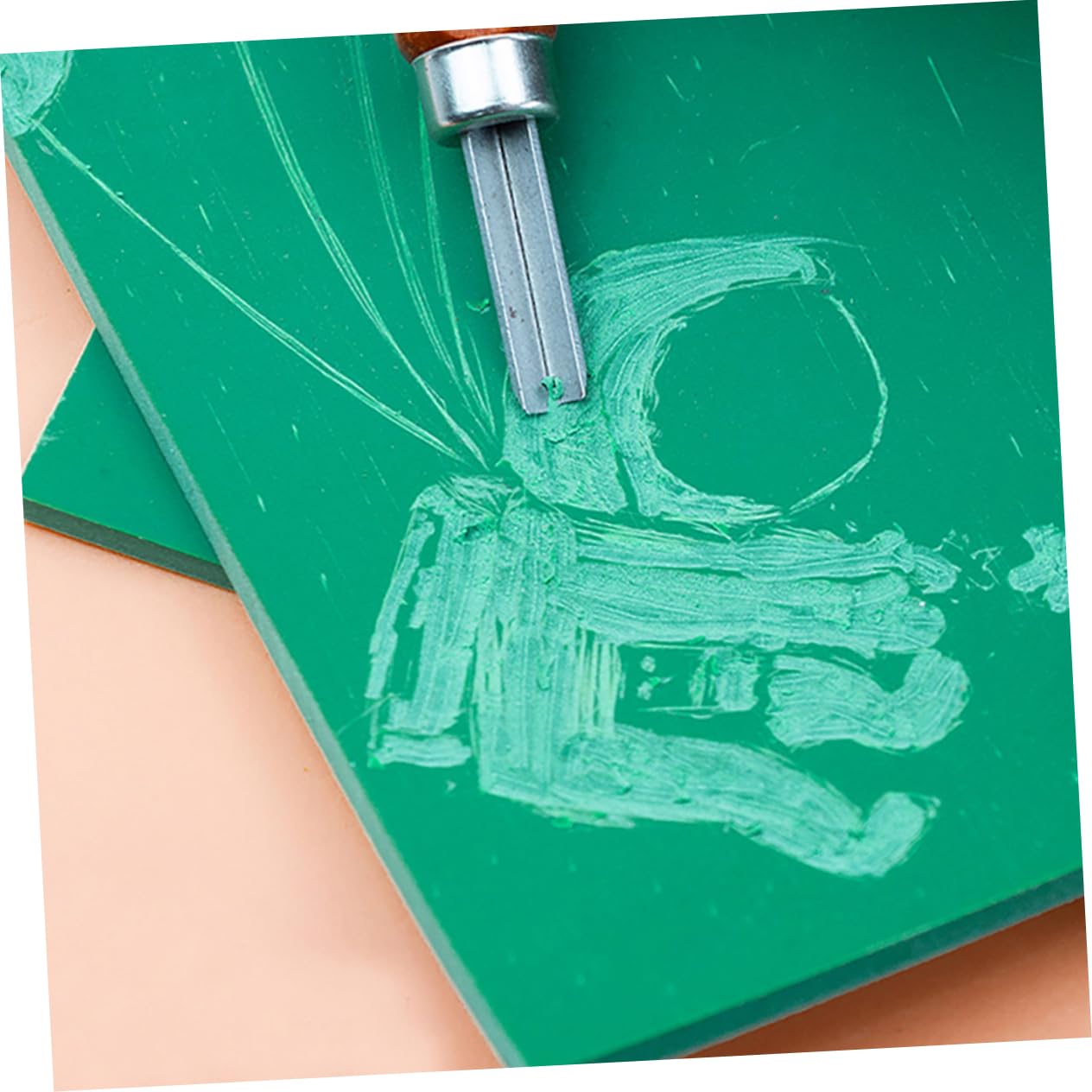 AUTSUPPL Craft Cutting Mats 5pcs Non Slip Double-Sided Engraving Mats PVC Cutting Boards for Engraving Carving Scrapbooking