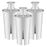 Replacement for Brita Water Filter Pitchers Dispensers, Classic 35557, Ob03, Mavea 107007, Pitchers Grand, Lake, Capri, Wave Lasts Two Months or 40 Gallons (3 Count Pack Of)