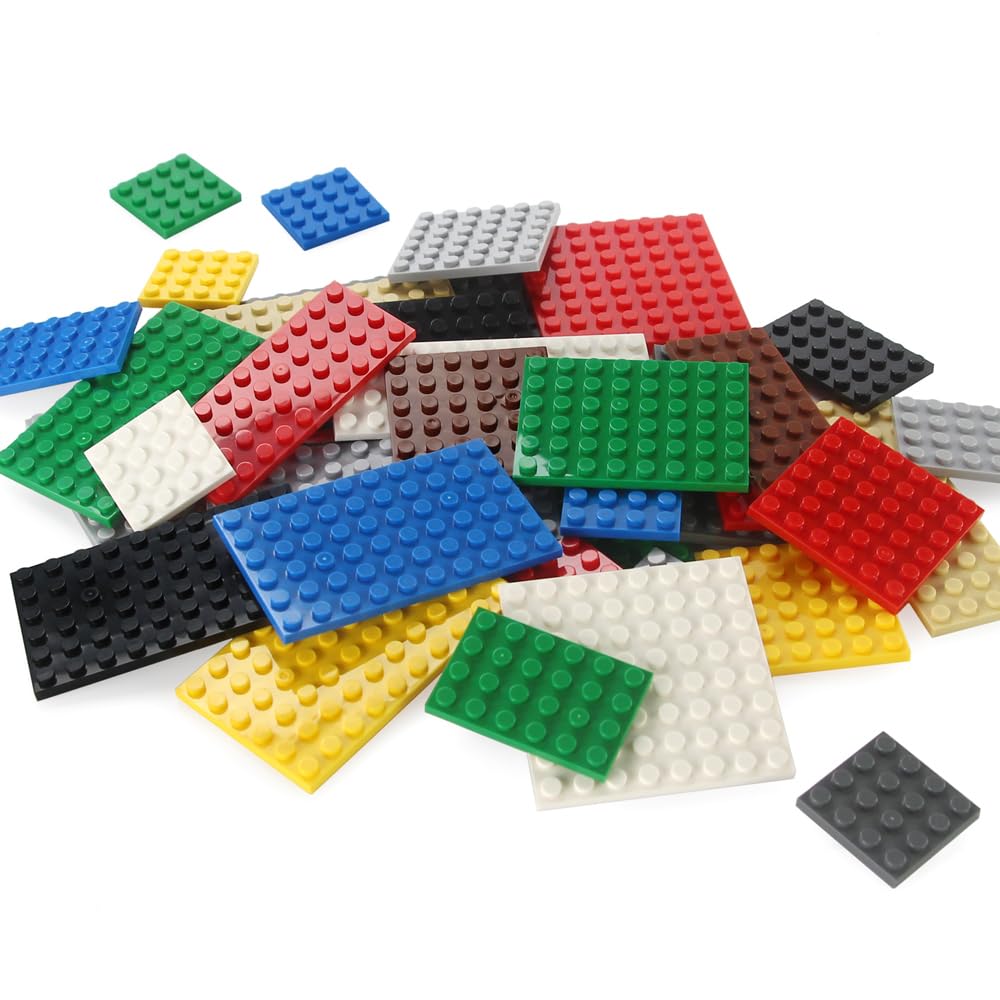 Feleph 110 Pieces 11 Sizes Classic Building Plates Parts 10 Mixed Color Compatible with Flat Platform Base for City Moc Figure Series Pack Set Toys Kids - Image 3