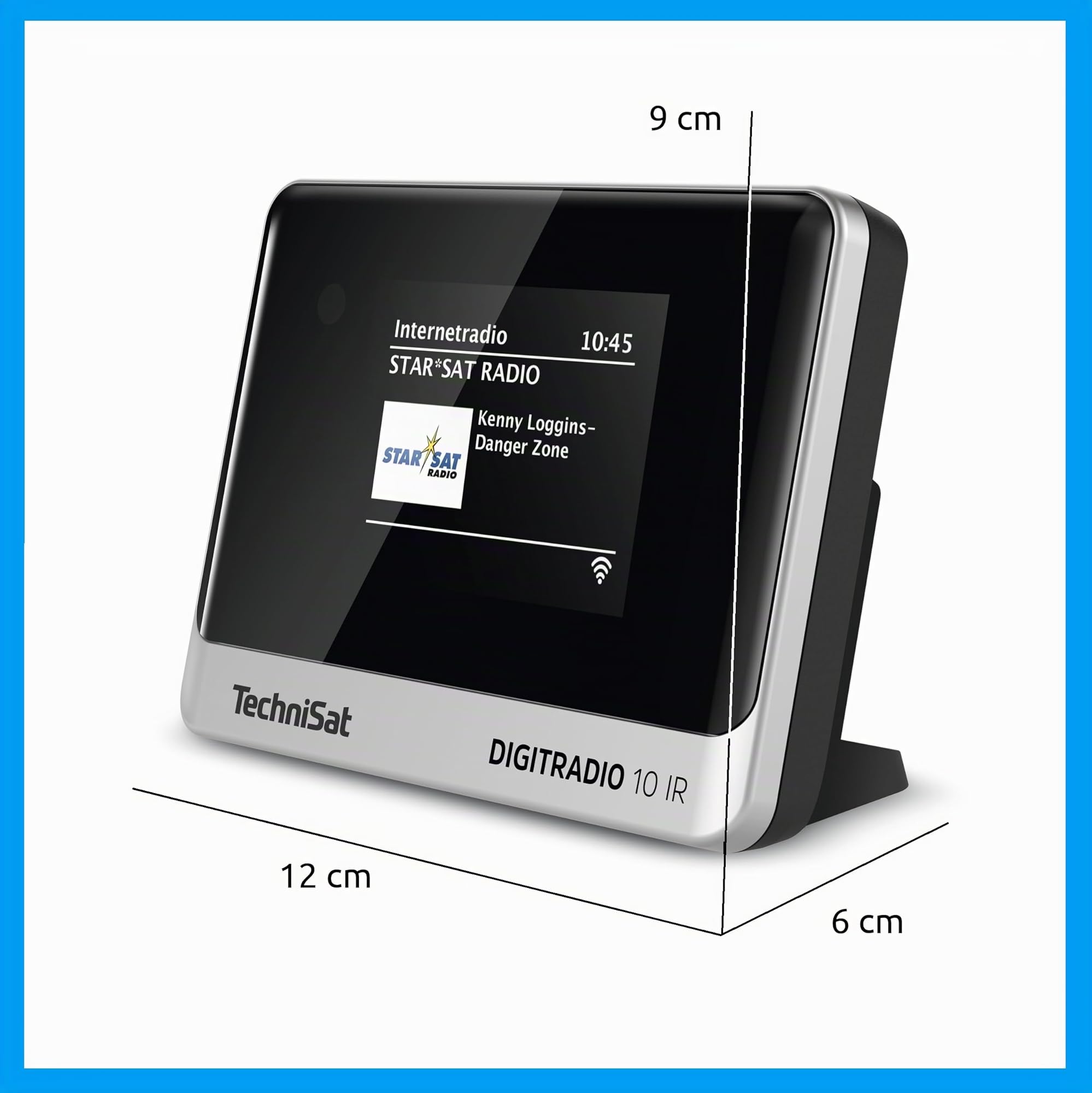 TechniSat DIGITRADIO 10 IR Adaptateur Radio Internet DAB+ WLAN Bluetooth Noir Argent