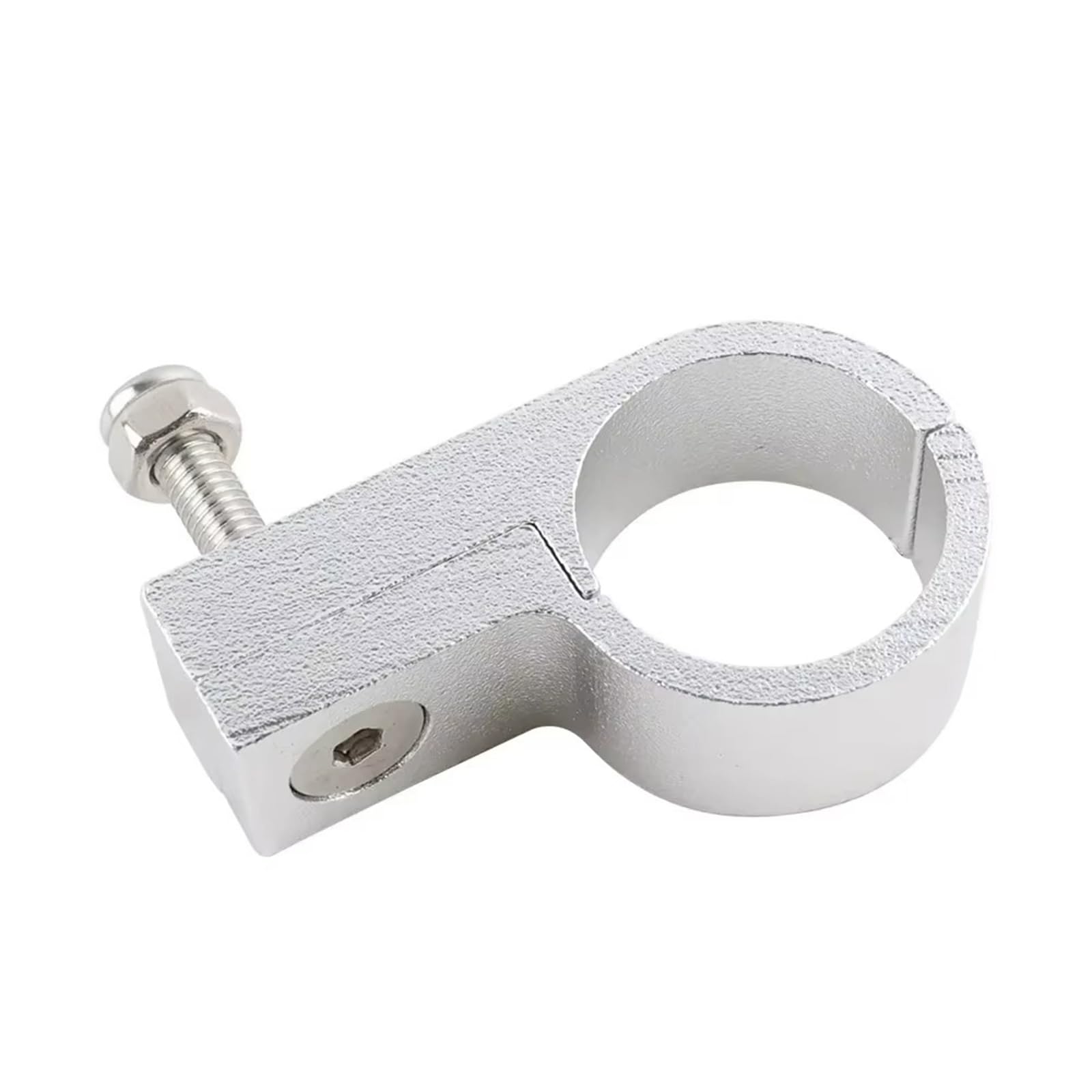 Nucelit Silver Metal Fuels Line Clamps Insulated Metal Tube Holders Fuels Line Mounting Clamps Upgrades For Tubing Or Wire Installati Racings Clamp