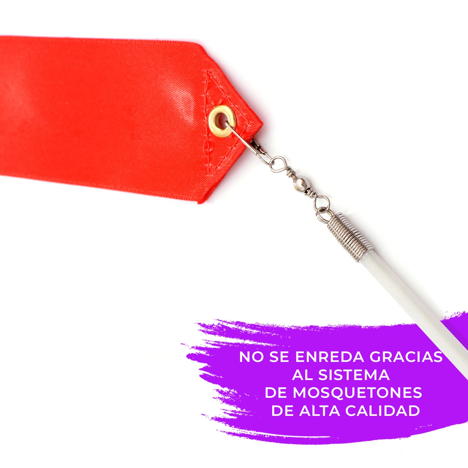 Kleintober Banda de gimnasia de alta calidad con varilla, para niños, arco iris, banda de baile con instrucciones de imágenes para ejercicios, regalo óptimo para niñas