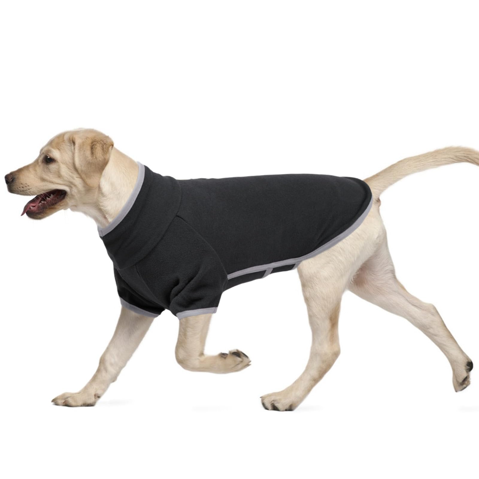 Veste polaire élastique chien coupe-vent et manteau chaud réfléchissant