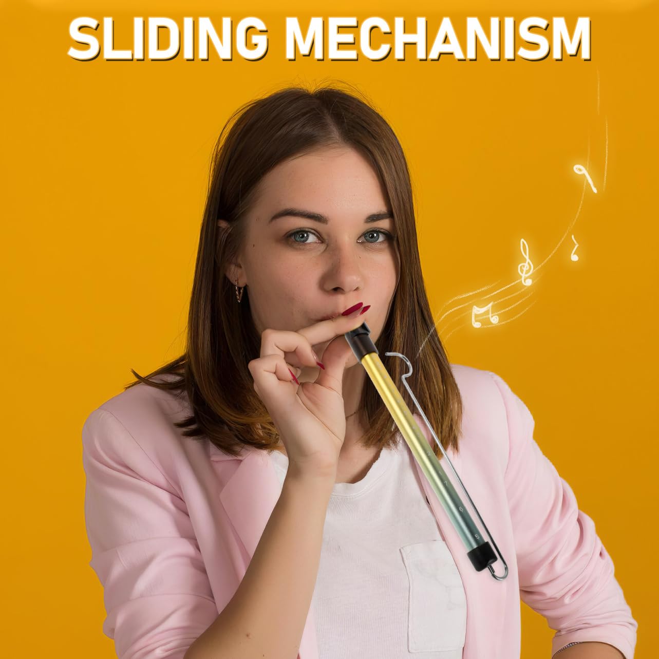 Supvox Schiebeflöte Metall-schiebeflöte Für Spielzeugflöte Pfeifen Für Pfeifenflöte Lustige Instrumente Musikinstrument Kindermusikinstrument