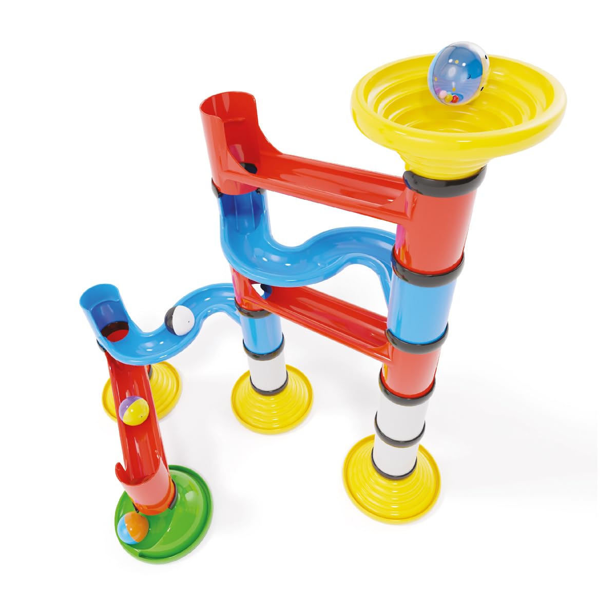 Quercetti 6506 Migoga Junior, Pista per Biglie Steam Toy Prima Infanzia