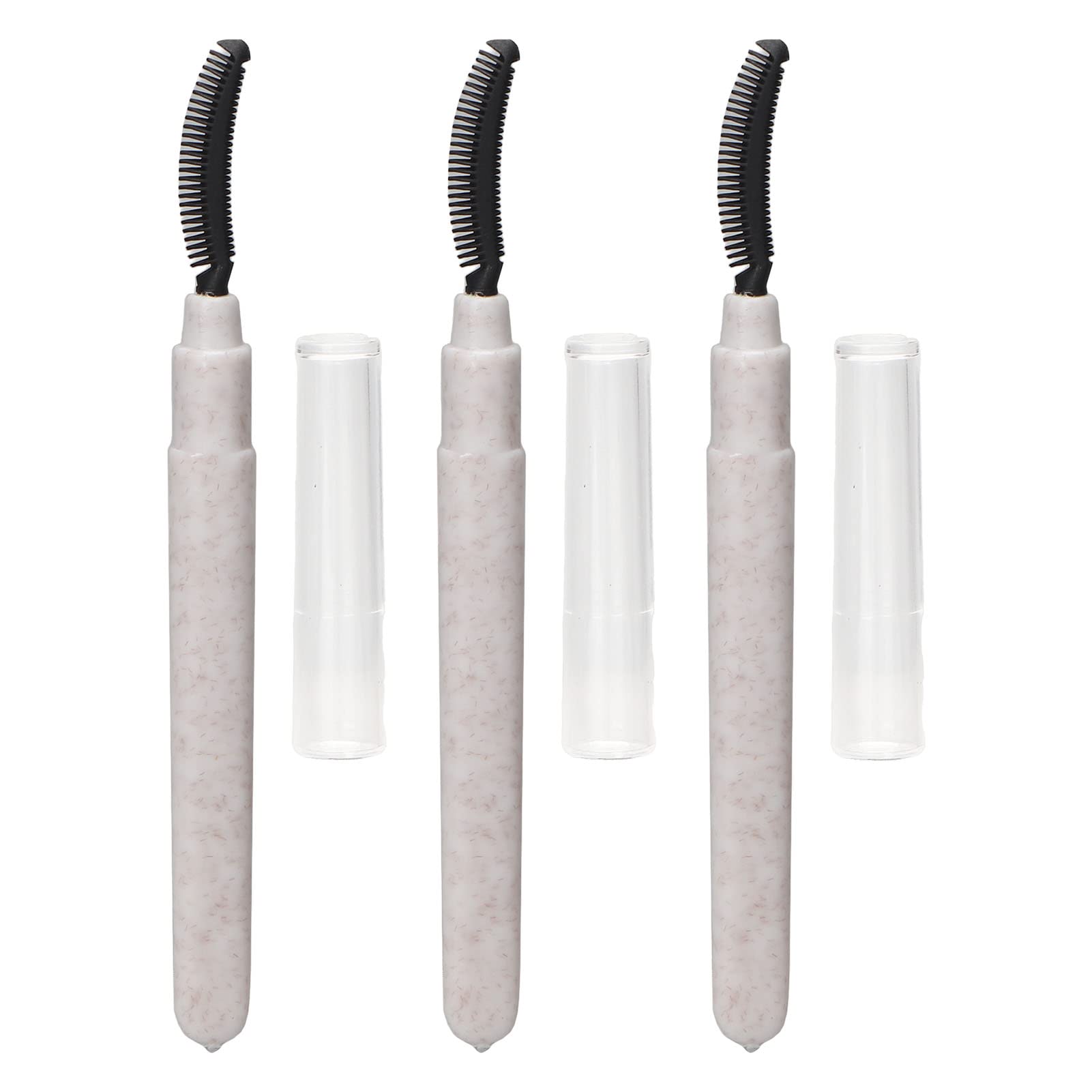 3pcs Mascara Brushes, Silicone Eyebrow Eyelash Brushes Mascara Wands Applicators Eye Brushes