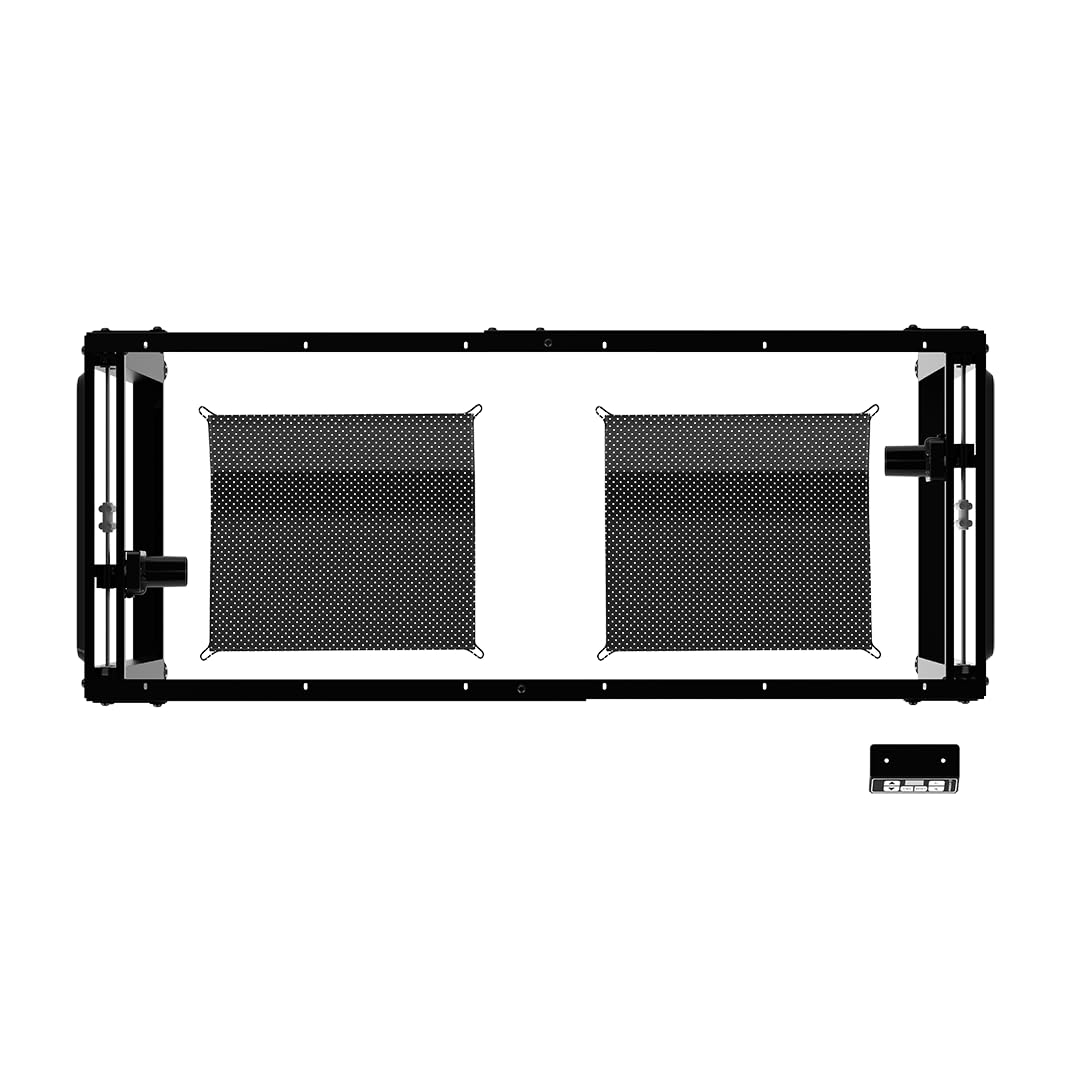 ULTRADESK Uplift V2 Frame Schreibtischgestell Elektrisch für Computer oder Stehtisch, Tischplatte 140 bis 180 cm, Höhenverstellbar 72 bis 116 cm, aus Metall, für Gaming Gamer, Schwarz