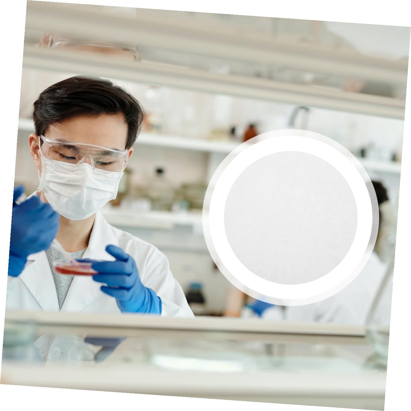 Carta da Filtro Qualitativa 18cm Bianca 100 Pezzi a Flusso Medio | Dischi per Laboratorio, Separa Precipitati Grossolani e Gelatinosi, per Applicazioni Chimiche Generali e Esperimenti
