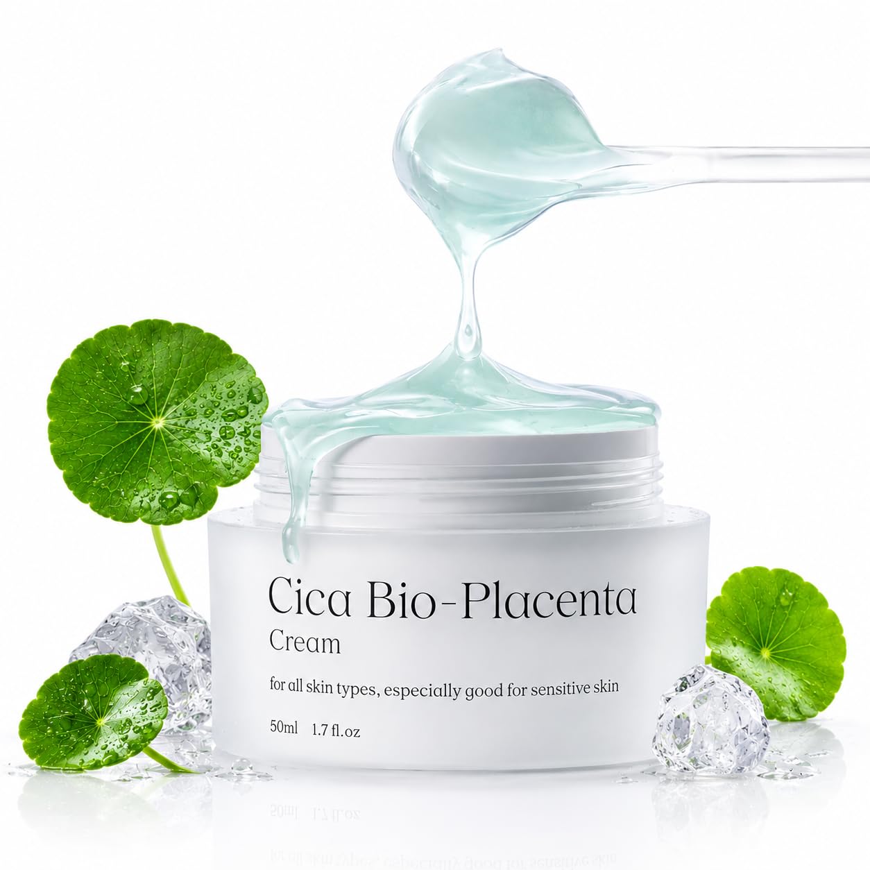 NATURAL DERMA PROJECT Cica Gel Face Moisturizer, Centella Asiatica, 1.7 fl oz