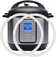 Vista 8 de Anillo de sellado de silicona para junta de repuesto instantánea para olla a presión de 6 cuartos de galón, azul sabroso y rojo dulce