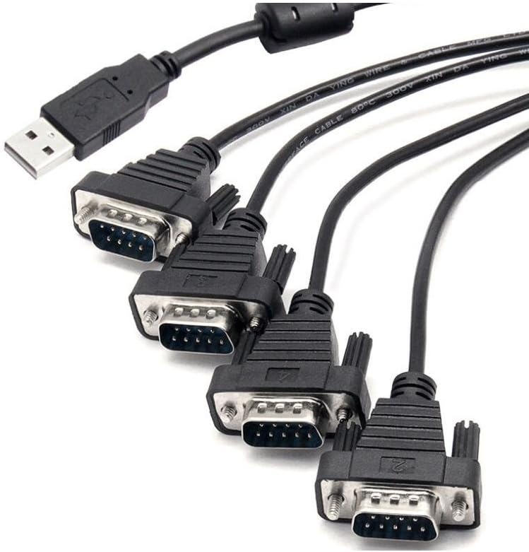 UTEK UT-8814 4-Ports USB to RS-232 Serial Converter with ESD Protection