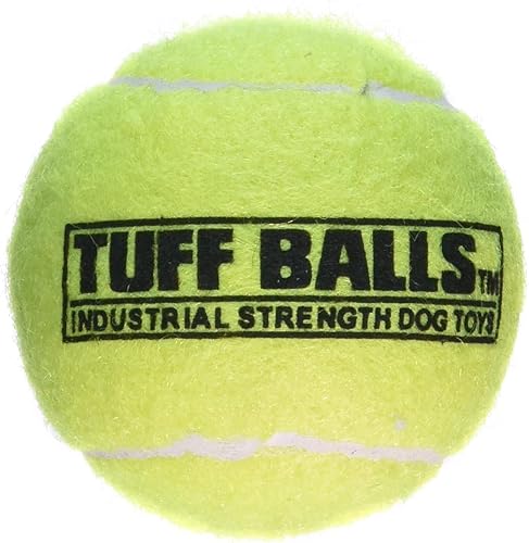 PetSport Pelota de tenis amarilla para perros  Paquete de 3 pelotas medianas (2.5 pulgadas), seguras para mascotas, no tóxicas, de fieltro y goma