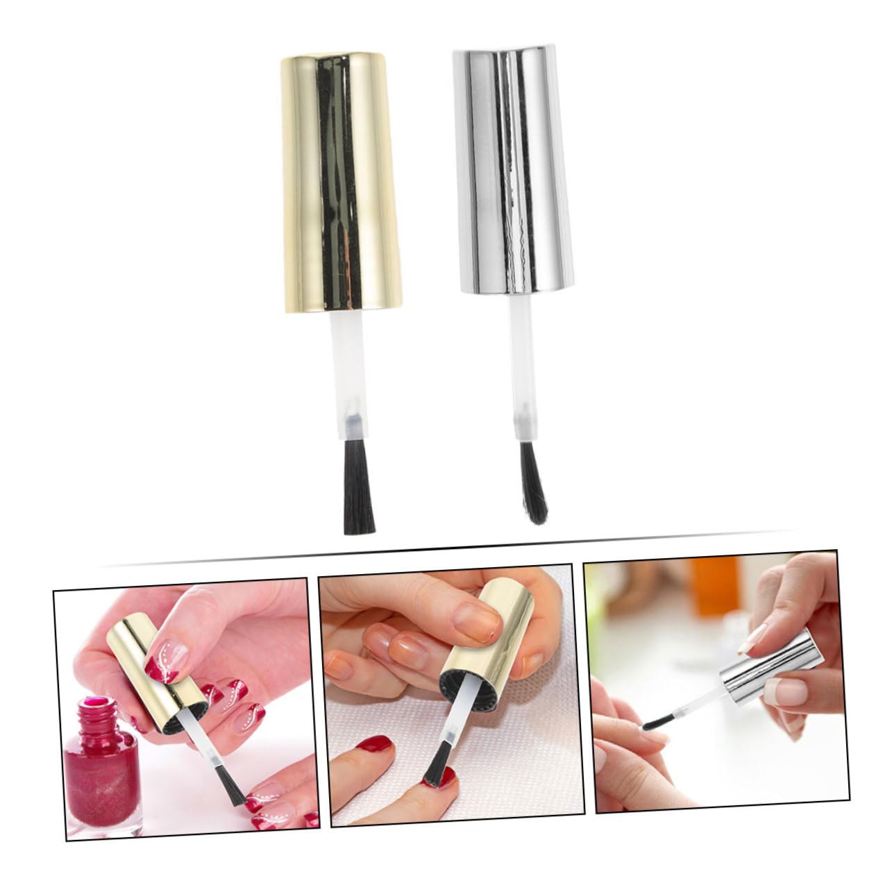 Beaupretty 80piezas De Esmalte Pinceles Para Botellas De Uñas Reemplazo De Accesorios Para Manicura y Nail Art