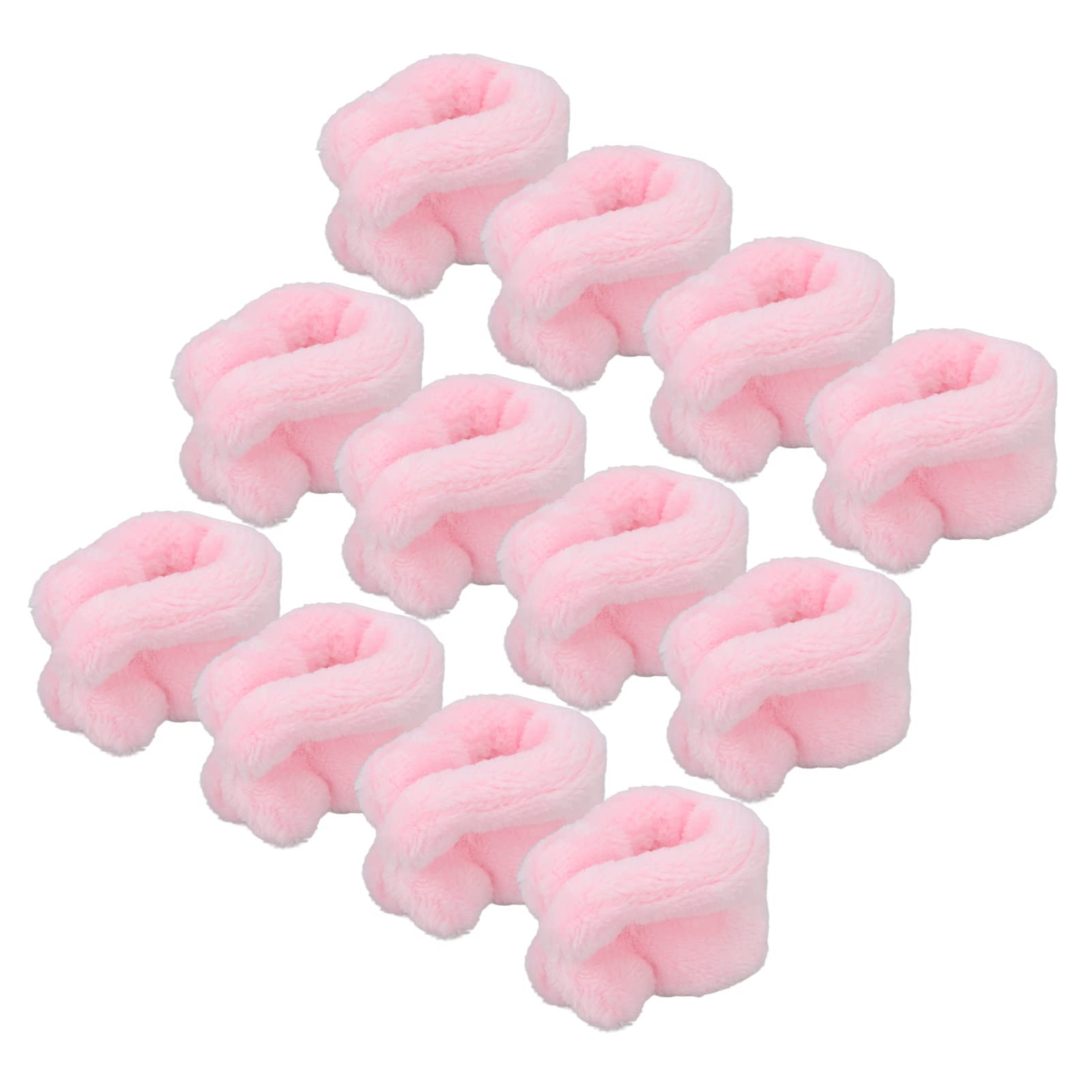 Sleep Hair Rollers, 12pcs Heatless Coral Fleece Not Hurt Hair Heatless Hair Curler for Hair Styling