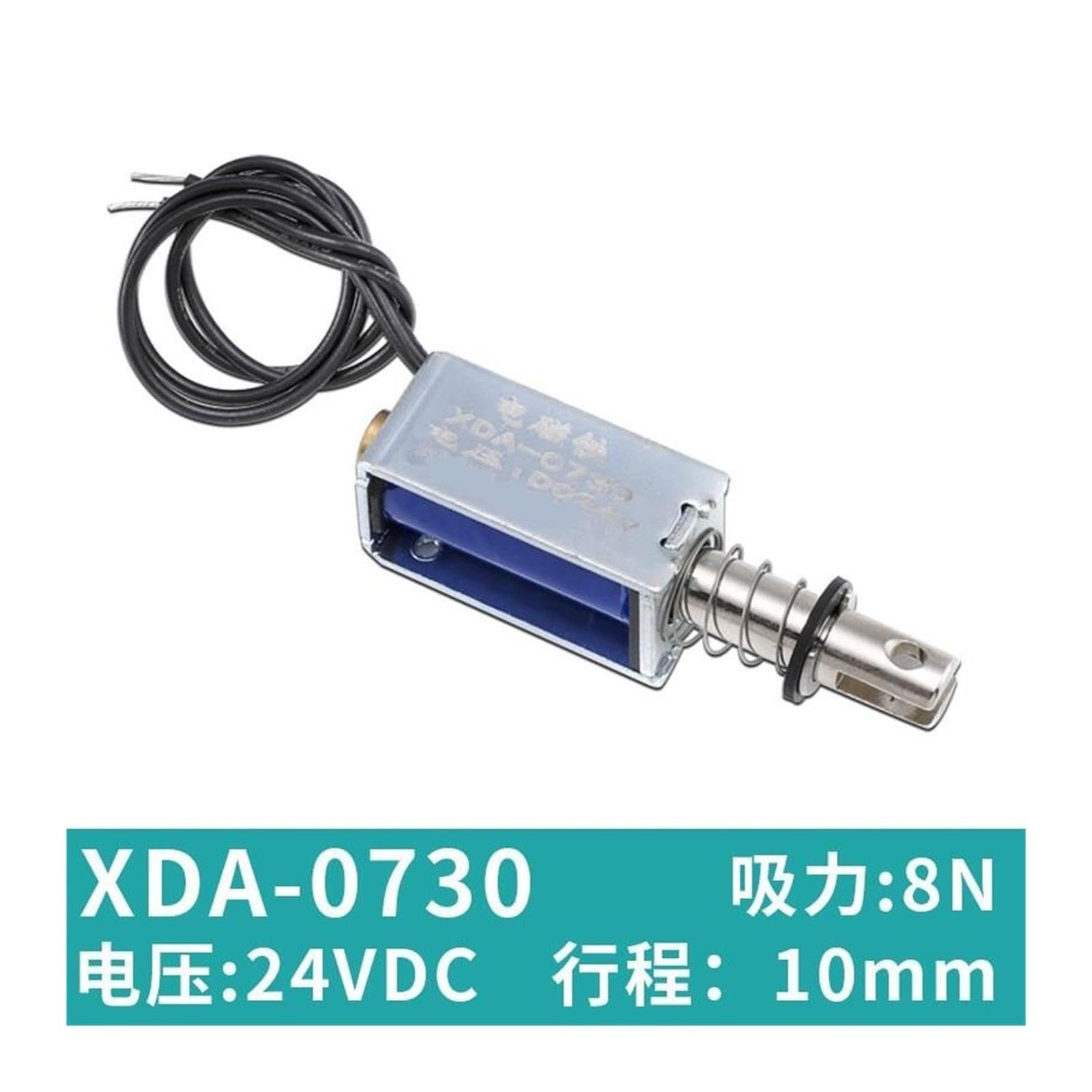 Tension de l'électroaimant push-pull 24V puissance d'aspiration grande course(XDA-0730)